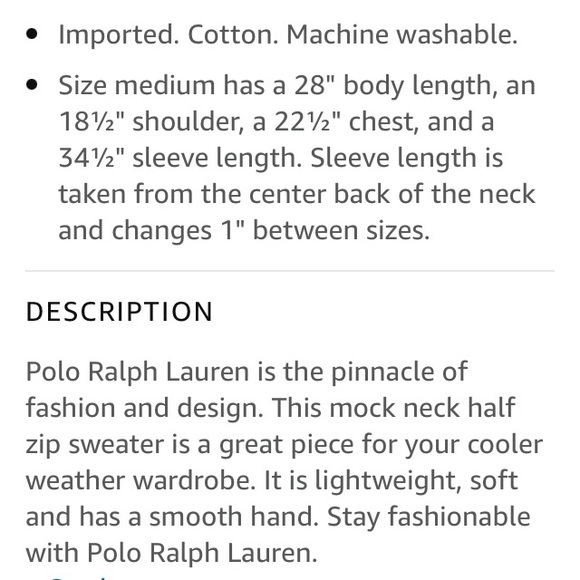 Nice Ralph Lauren Polo Medium Sweater - Picture 3 of 9